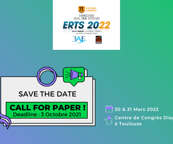 Congrès ERTS 2022 – Call for Paper !