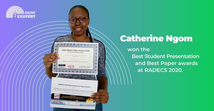 Catherine Ngom won the Best Student Oral Presentation and Best Conference Paper awards from her presentation at RADECS 2020.