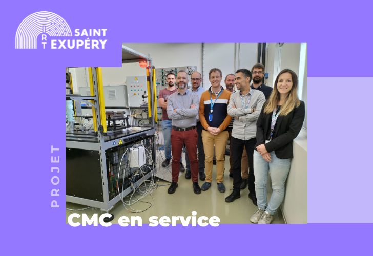 Banc et équipe CMC en service.