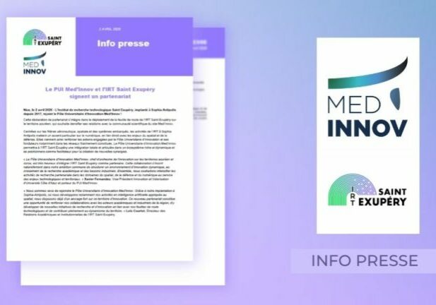Le PUI Med’Innov et l’IRT Saint Exupéry signent un partenariat !